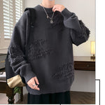Retro Lazy Crew Neck Sweater