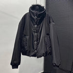 American Warm Large Fur Collar Coat