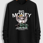 Men's "Angel" Printed Casual Crew Neck Sweatshirt