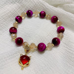 Enhance Self Confidence Self Worth Red Tiger Eye PiXiu Fox Protection Bracelet