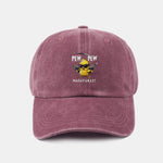 PEW PEW MADAFAKAS Chicken Pattern Casual Washed Cotton Baseball Cap
