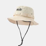 Mountain Pattern Bucket Hat With Chin Strap