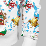 Men's Colorful Christmas Print Crew Neck T-shirt