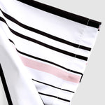 Men's Resort Style Printed Striped Casual Short Sleeve Shirt
