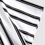 Men's Casual Printed Striped Street Style Short Sleeve Shirt