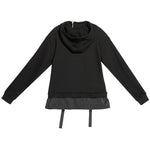 Pullover Faux Two-piece Patchwork Hoodie