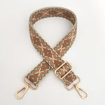 Buddha Stones Multicolor Embroidered Shoulder Bag Straps