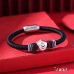 Buddha Stones 999 Sterling Silver 12 Constellations of the Zodiac Blessing Handmade String Bracelet (Extra 35% Off | USE CODE: FS35)