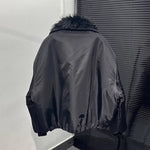 American Warm Large Fur Collar Coat
