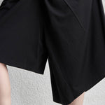 Elastic Waist Irregular Leg Loose Pants