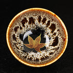 Buddha Stones Maple Leaf Colorful Ceramic Teacup Home Tea Cups