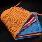Buddha Stones Tibetan 5 Colors Windhorse Auspicious Outdoor 25 Pcs Prayer Flag