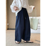 Women's Drawstring Elastic-waist Loose Casual Pants