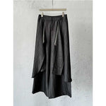 Irregular Slanted Placket Shirt and Trousers Two-piece set