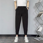 Casual Slim-Fit Cropped Trousers