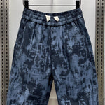 Patterned Loose Wide-leg Harem Pants