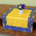 Buddha Stones Brocade Prayer Altar Flower Vajra Dragon Pattern Auspicious Symbols Table Runner