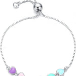 Sterling Silver Paw Print Bracelet – Adjustable Fit