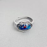 Buddha Stones Lotus Auspicious Cloud New Beginning Necklace Pendant Ring (Extra 30% Off | USE CODE: FS30)