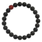 Buddha Stones Tibetan Cypress Cinnabar Lotus Healing Bracelet