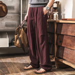 Lyocell Cooling Draped Loose Casual Pants
