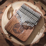 Buddha Stones Kalimba 34 Keys Thumb Piano Tree of Life Design Portable Finger Marimba Piano
