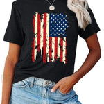 Zeagoo Flag Shirts Short Sleeve Patriotic Shirt 4th of July Tee