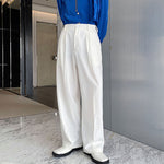 Green Drape Loose Slacks