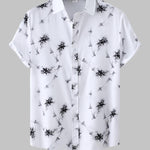 Men's Hawaiian Resort Style Floral Print Short Sleeve Shirt