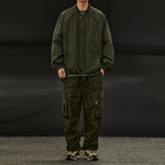 Retro Solid Color Loose Jacket