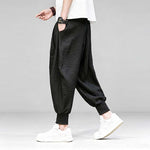 Ice Silk Flowy Loose-fitting Casual Pants
