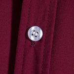 Men's solid color lapel button down casual short sleeve shirt