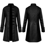 Retro Medieval Stand Collar Trench Coat
