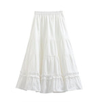 Layered Paneled A-Line Skirt