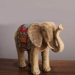 Buddha Stones Elephant Resin Wisdom Wealth Home Decoration