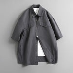 Casual Retro Solid Color Loose T-shirt