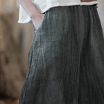 Tie-dyed Elastic Waist Wide-leg Pants