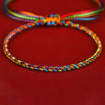 Buddha Stones "May all your wishes come true" Lucky Multicolored Bracelet