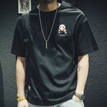 Panda Print Cotton Short Sleeve T-Shirt