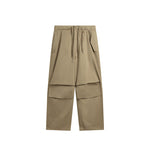 Loose Casual Multi-pocket Straight Wide-leg Trousers