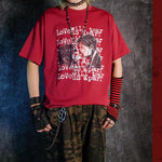 Dark Striped Sleeves Gloves