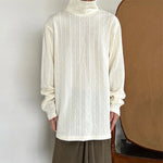Retro Turtleneck Casual Loose Knit Sweater