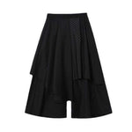 Fake Two Piece Loose Irregular Culottes Harem Pants