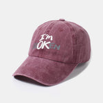 I'm Broken Print Washed Baseball Cap