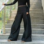 Fake Two-piece Slim Wide-leg Culottes Casual Pants