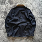 Heavyweight Corduroy Collar Denim Pocket Jacket