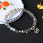 12 Constellations of the Zodiac Moonstone Charming Bracelet