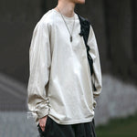 Loose Washed Crew Neck Casual Sweatshirt