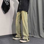 Street Zip Straight Jeans