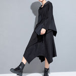 Hooded Irregular Stitching Long Sleeves T-shirts